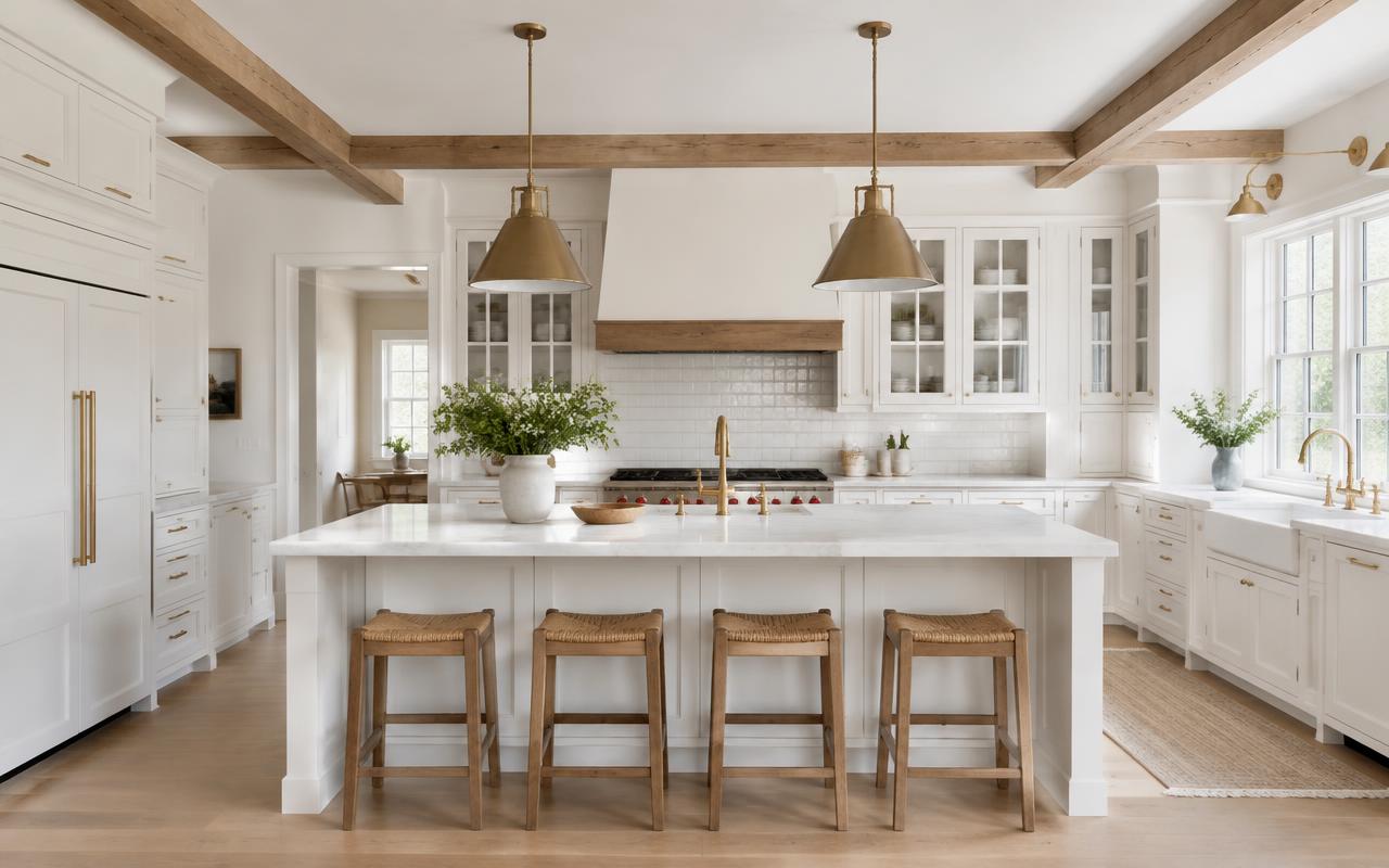 Updated farmhouse kitchen in a Kennett Square area home